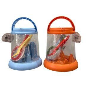 (Set of 2)5-Count Bug Kit With Magnifying Tools & Tweezers In Orange & Blue Carr